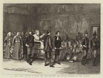 Det påvliga jubileet i Rom, påven välsignade de polska pilgrimerna i Vatikanen